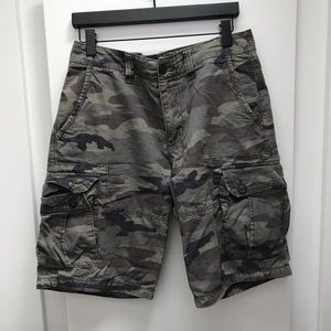 Camo cargo shorts